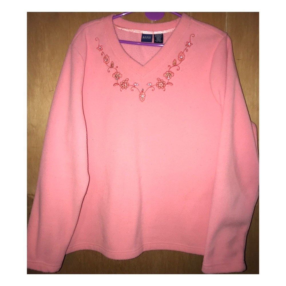 Coral sweater with details 💓